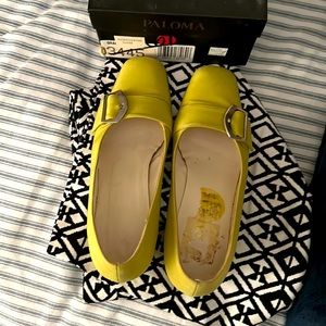 Paloma brand wedge looking heels EUC made in Italy size 6.5 B original box